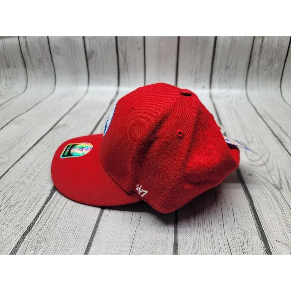 Philadelphia 76ers Hat Cap Red NBA Basketball 47 Brand OSFA Wool New